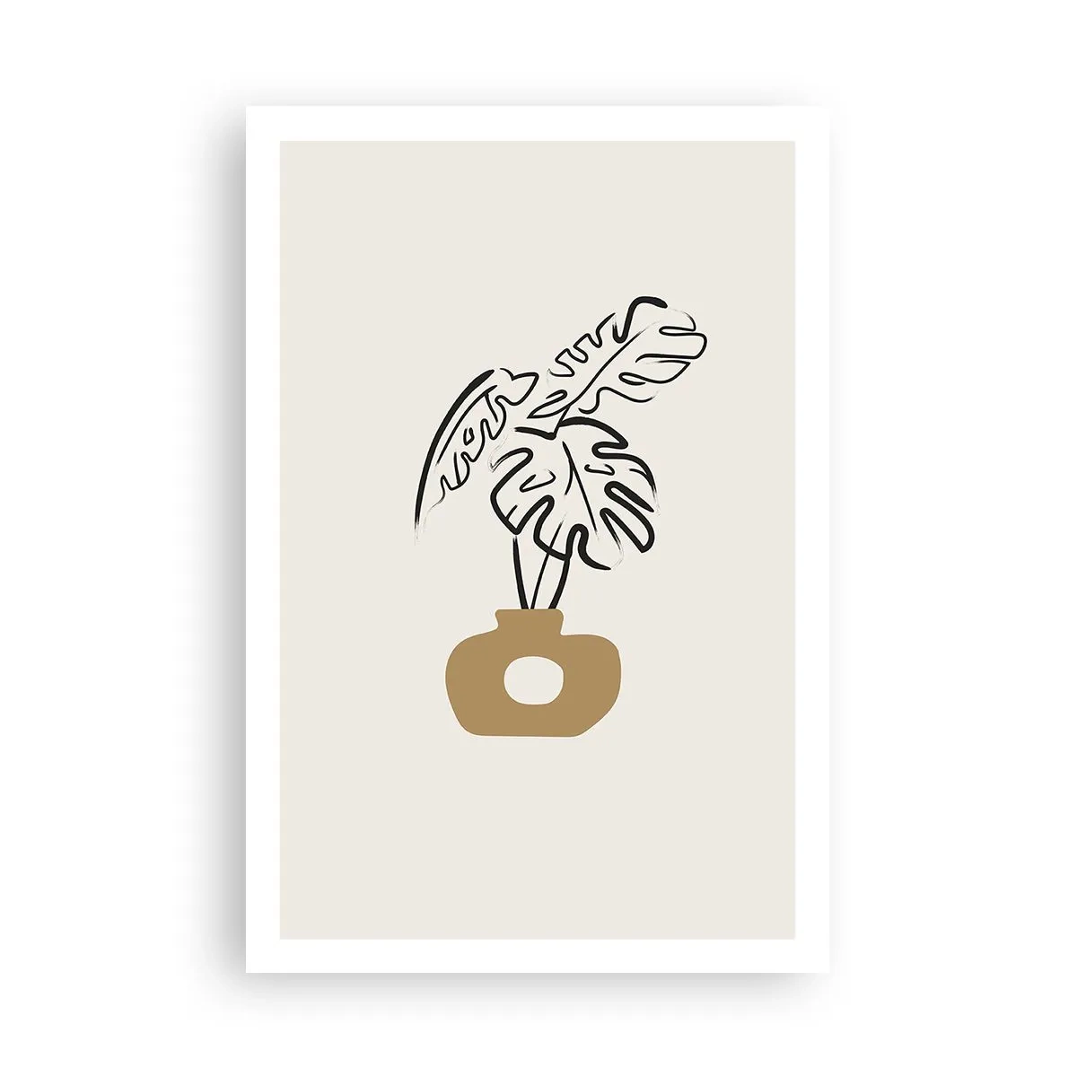 Poszter - Monstera - a ház díszítése - 61x91 cm