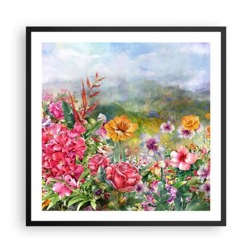 Poszter fehér keretben - A kert, amelyik megőrült - 60x60 cm