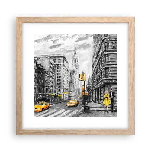 Poszter világos tölgy keretben - Egy New York-i történet - 30x30 cm