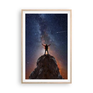 Poszter világos tölgy keretben - Az erő velem van! - 61x91 cm