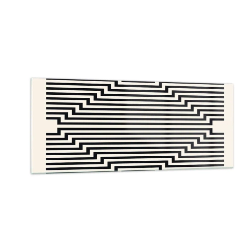 Üveg kép - Geometrikus illúzió - 100x40 cm