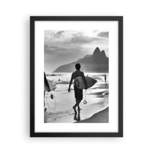 Poszter fehér keretben - Egyhullámú szamba - 30x40 cm