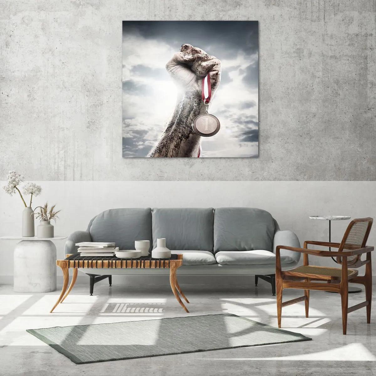 Üveg kép - Per aspera ad astra - 60x60 cm