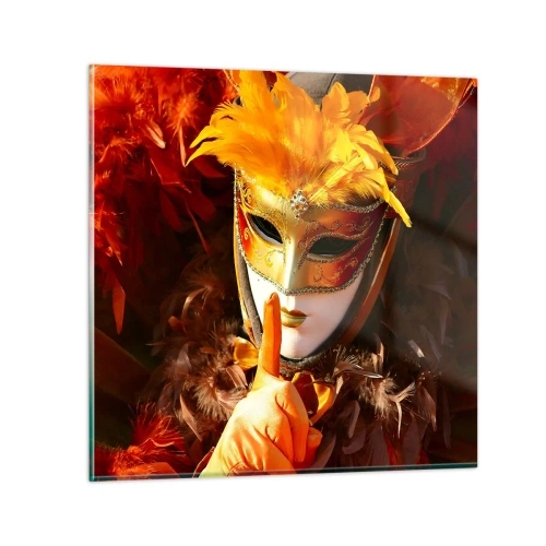 Üveg kép - A rejtély a játék része - 60x60 cm