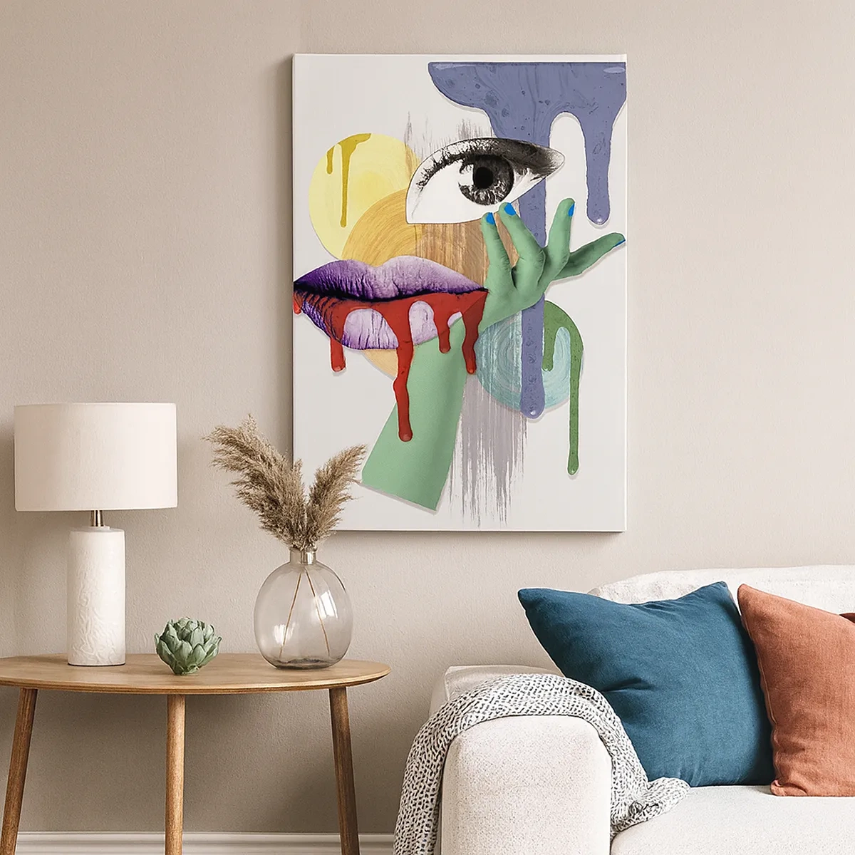 Vászonkép - Dekonstruált portré - 50x70 cm