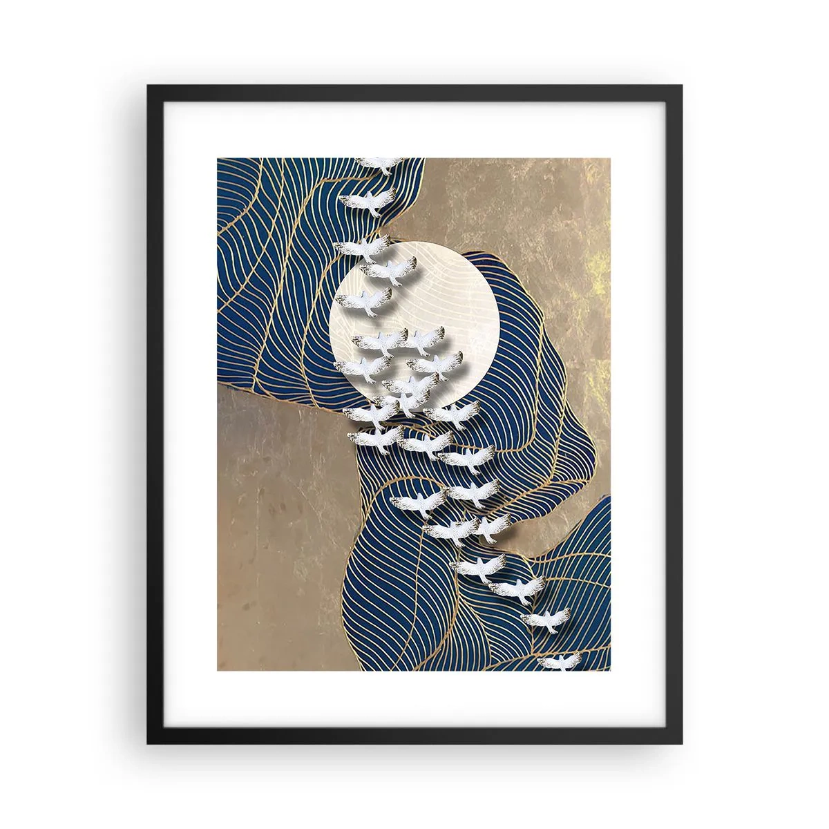 Poszter fehér keretben - Szabadság, vándorlás, közösség - 40x50 cm