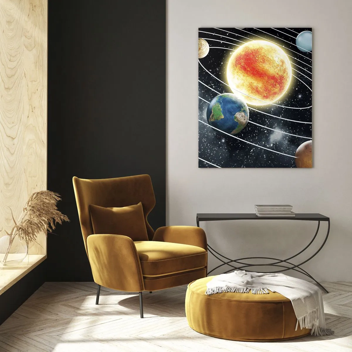 Üveg kép - Kozmikus tánc - 50x70 cm