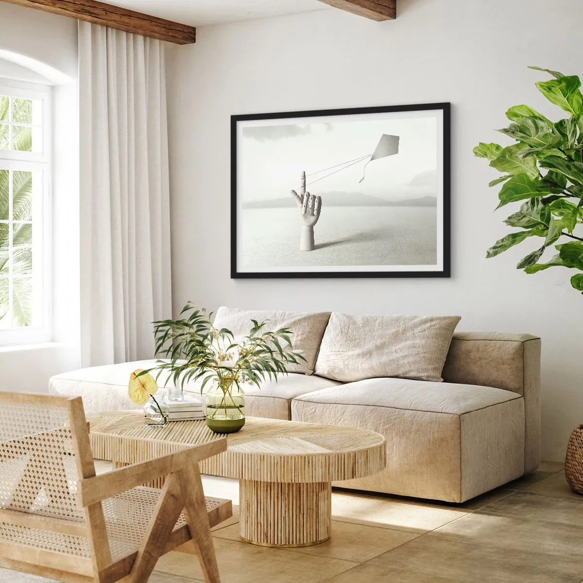 Poszter fehér keretben - Erőpróba - 70x50 cm