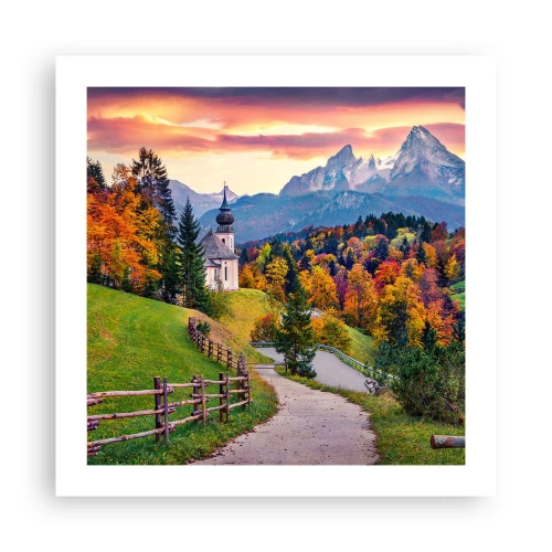 Poszter - Tájképszerű festmény - 50x50 cm