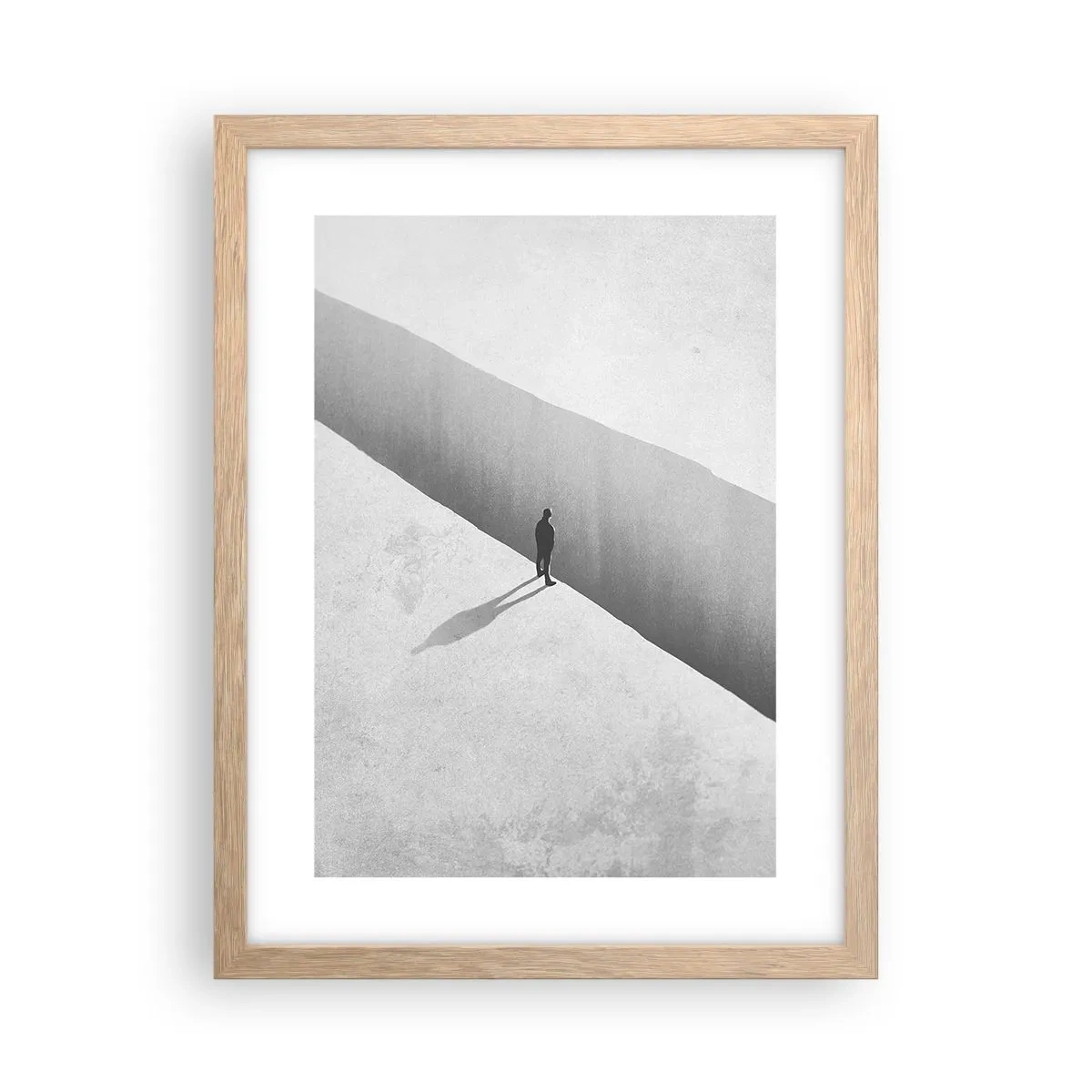 Poszter világos tölgy keretben - Fényes célpont - 30x40 cm