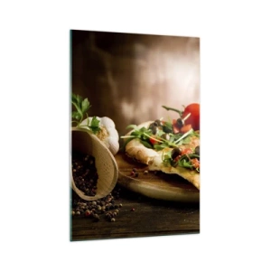 Üveg kép - Egyenesen a kemencéből és a kertből - 70x100 cm