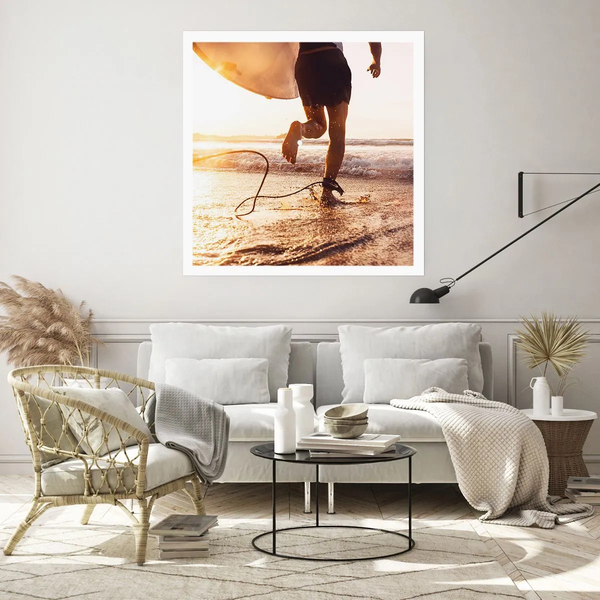 Poszter - A hullám felé - 60x60 cm