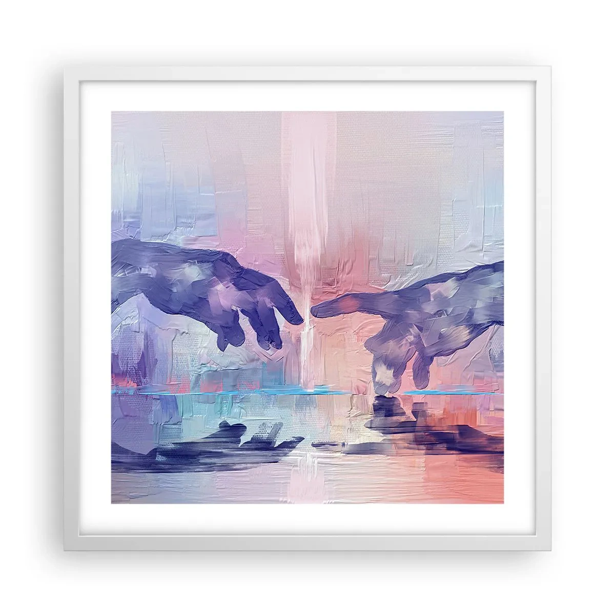 Poszter fekete keretben - Az élet isteni szikrája - 50x50 cm