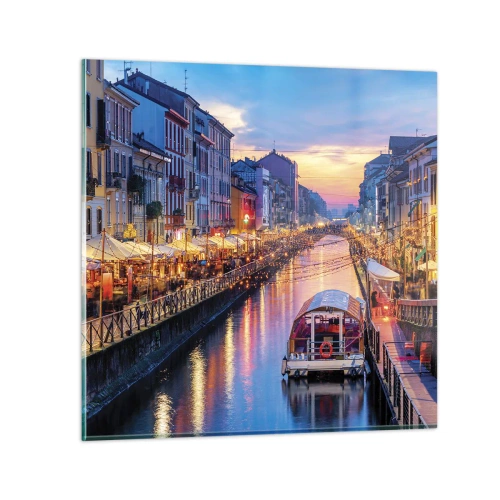 Üveg kép - Fény és öröm estéje - 70x70 cm