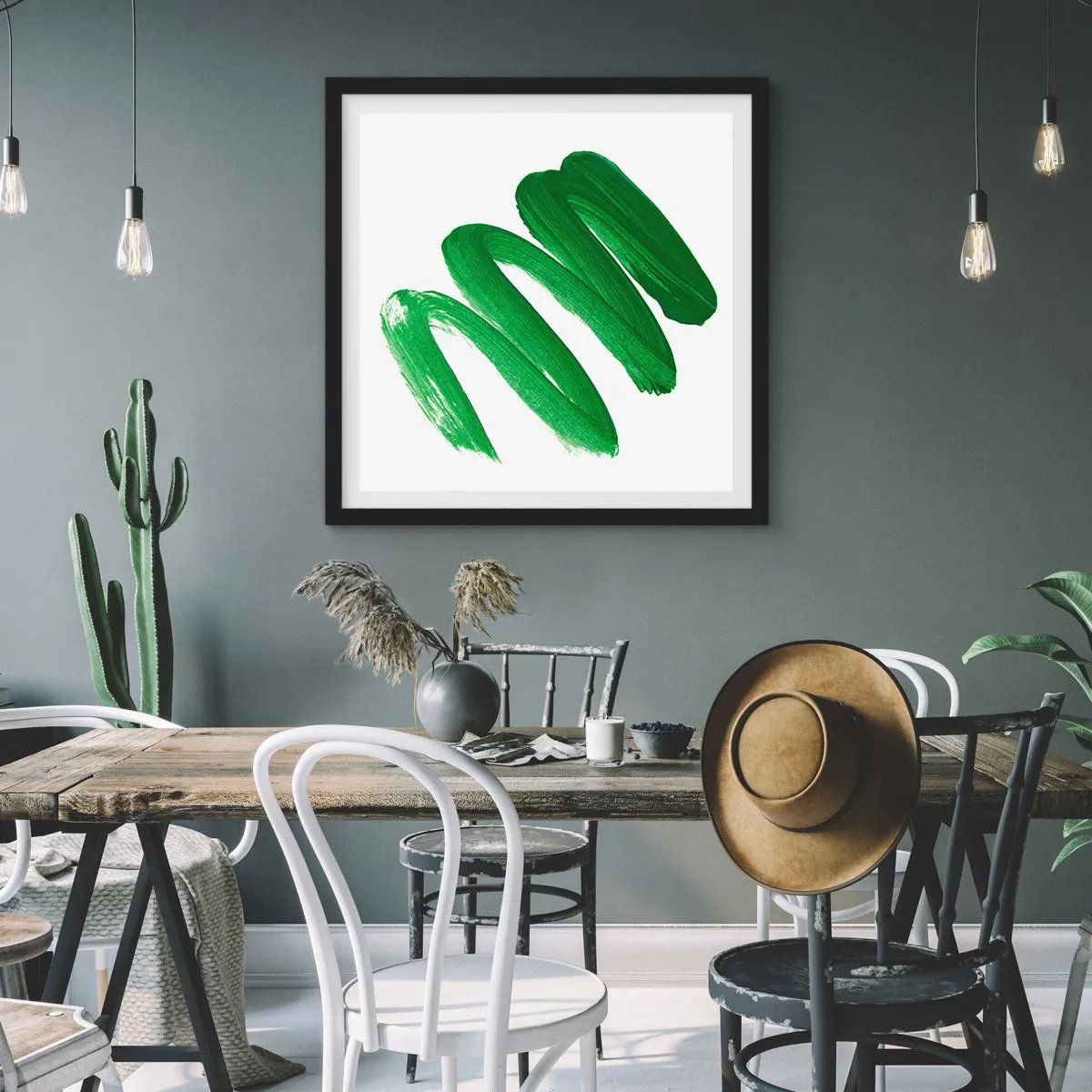 Poszter fehér keretben - Egy zöld vicc - 30x30 cm