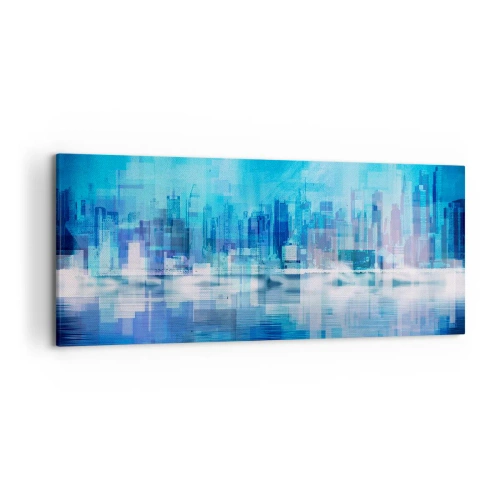 Vászonkép - Kékbe merült - 120x50 cm