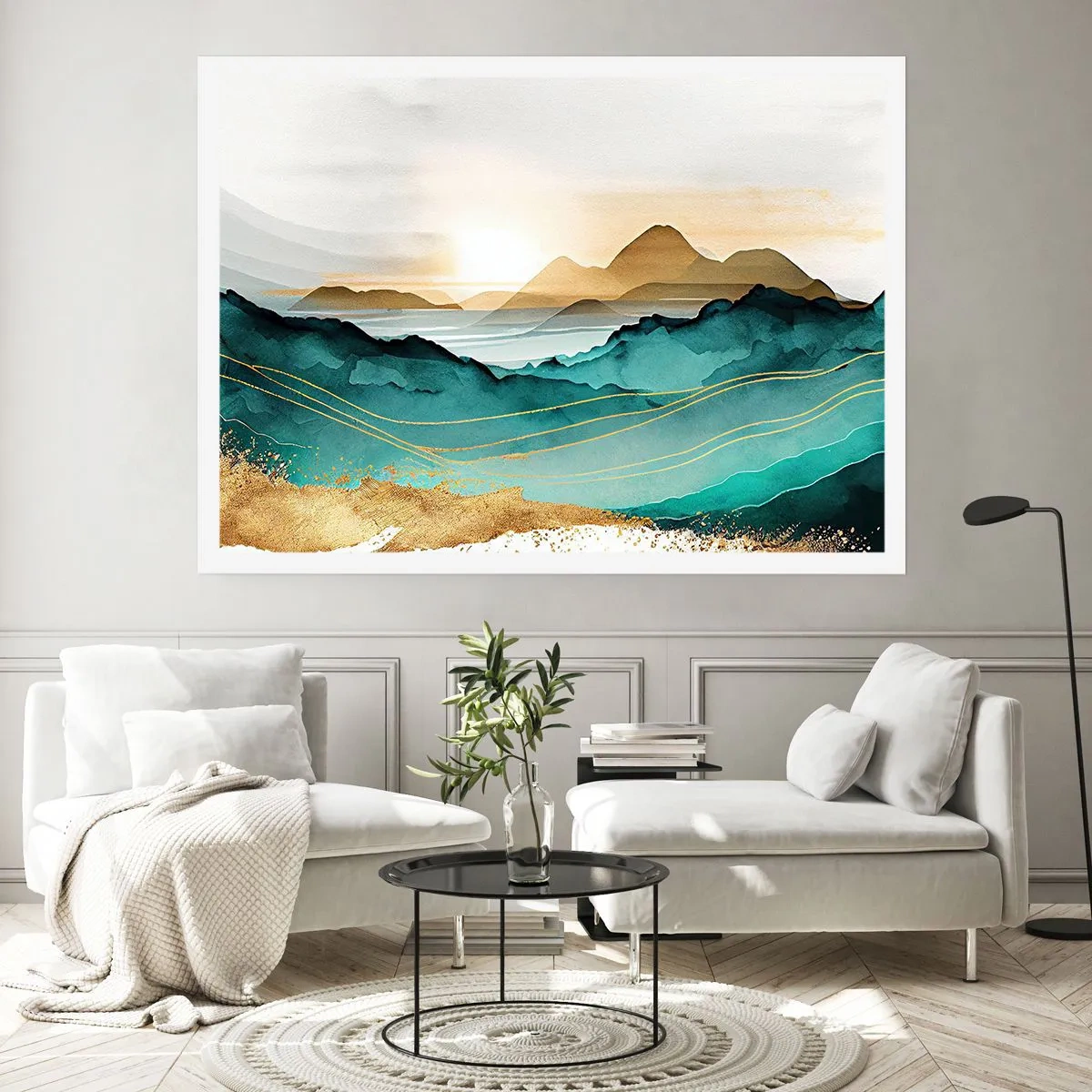 Poszter - Az absztrakció határán - tájkép - 91x61 cm