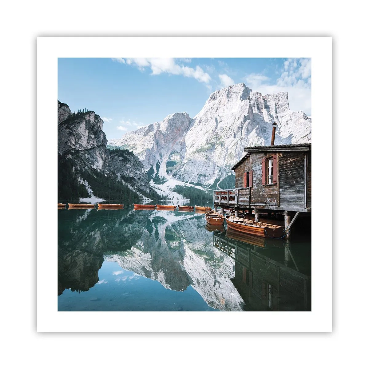 Poszter - Kristályos hegyi reggel - 50x50 cm