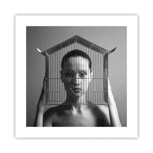 Poszter - Kissé szürreális portré - 40x40 cm