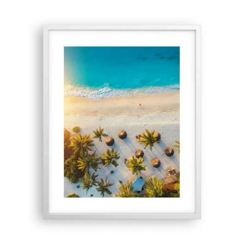 Poszter fekete keretben - Üdvözöljük a paradicsomban - 40x50 cm