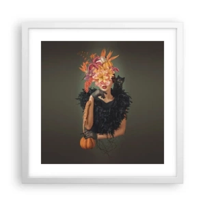 Poszter fekete keretben - Egy boszorkány mágiája - 40x40 cm