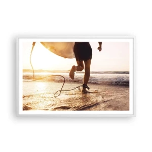 Poszter fekete keretben - A hullám felé - 91x61 cm