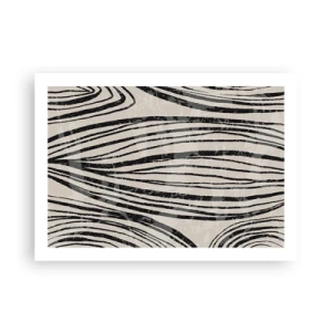 Poszter - Vonalak csobbanása - 70x50 cm