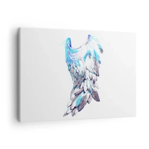 Vászonkép - Finom angyalszárnyak pasztell árnyalatokban - 70x50cm - Szükségem van szárnyakra - Modern fali dekoráció nappalihoz és hálószobához ARTTOR