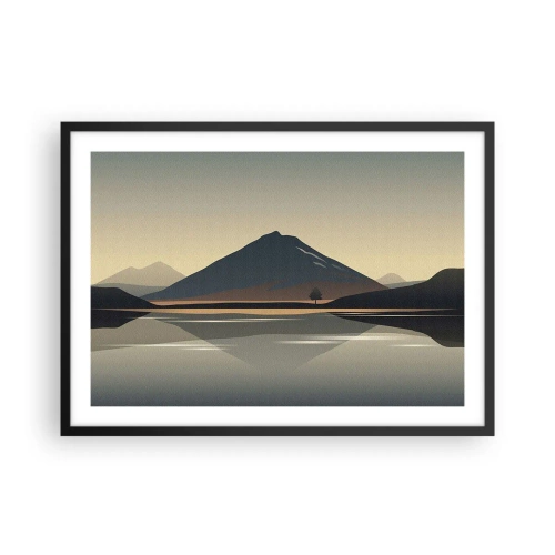 Poszter fehér keretben - Tükörreflexió - 70x50 cm