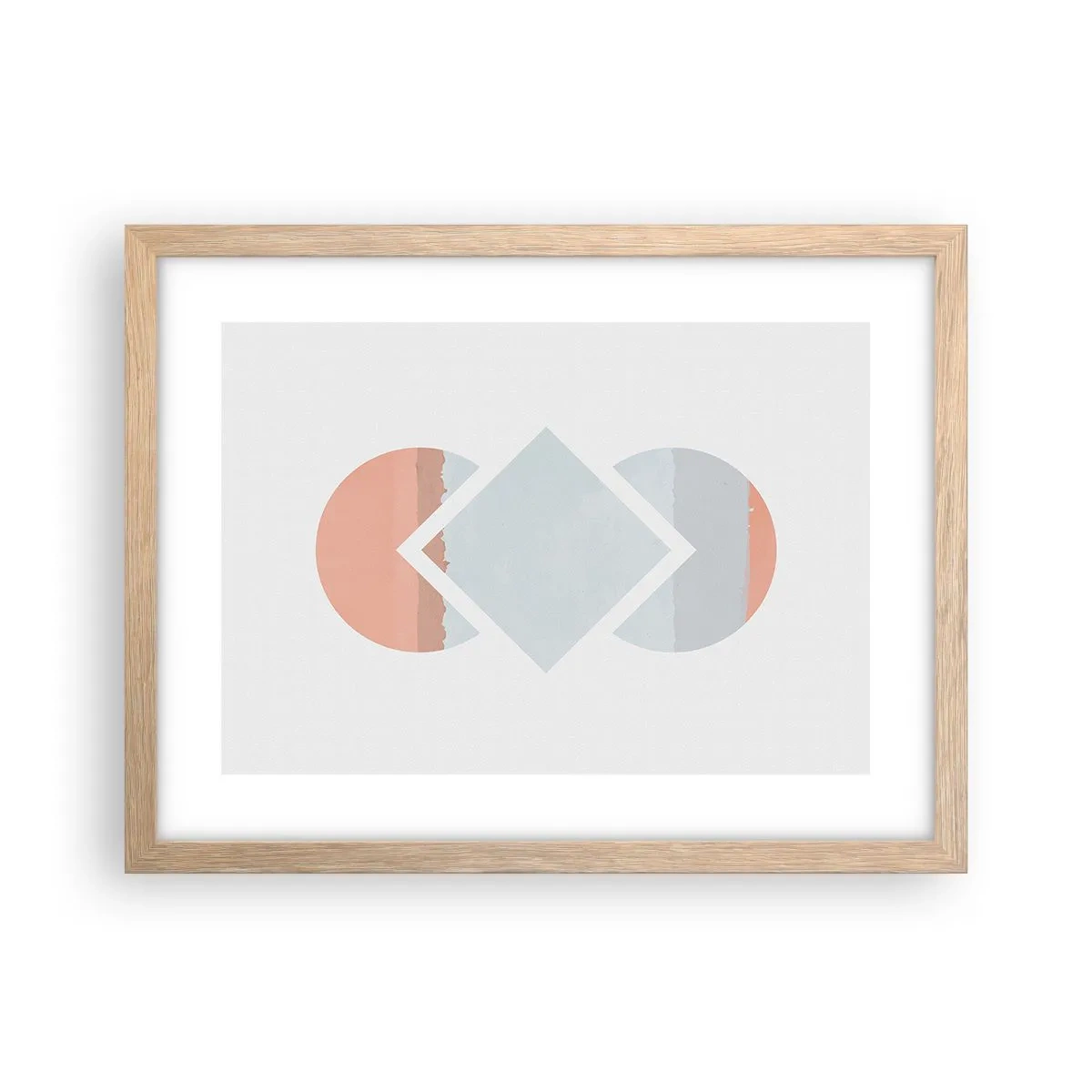 Poszter világos tölgy keretben - A helyzet egyértelmű - 40x30 cm