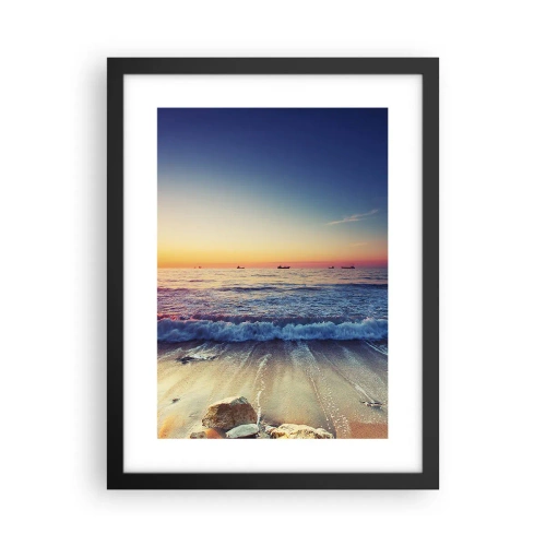 Poszter fehér keretben - Mi a helyzet a horizonton túl? - 30x40 cm