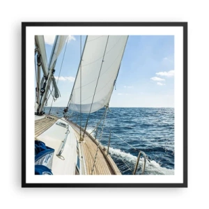 Poszter fehér keretben - Ó, kaland - 60x60 cm