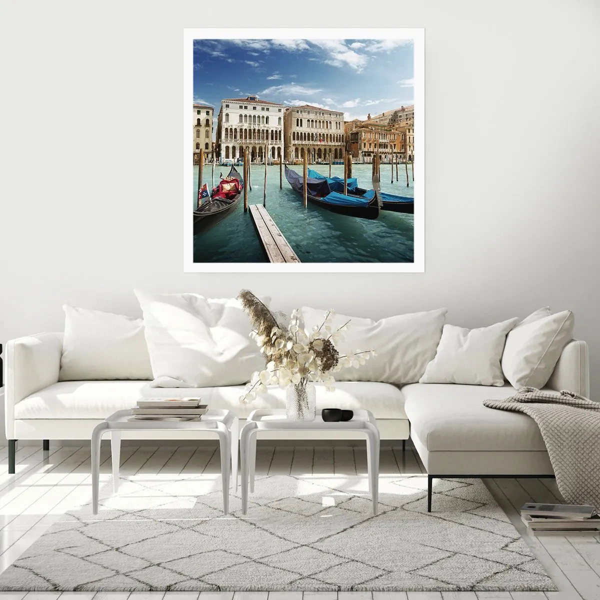 Poszter - Paloták kékben - 30x30 cm