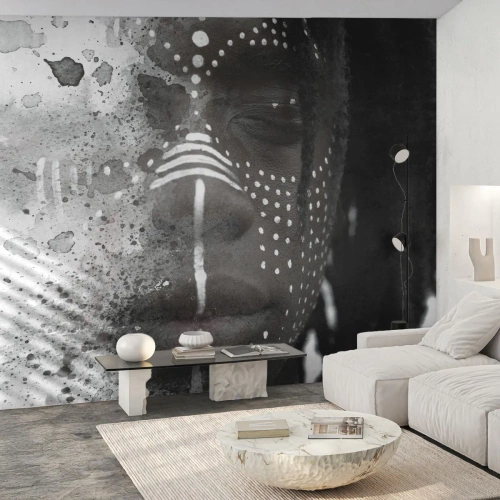 Fotótapéta Premium Sand - Fedezd fel az eredeti szellemet - Egy nő portréja, Nő, afro-amerikai - 350x256 cm