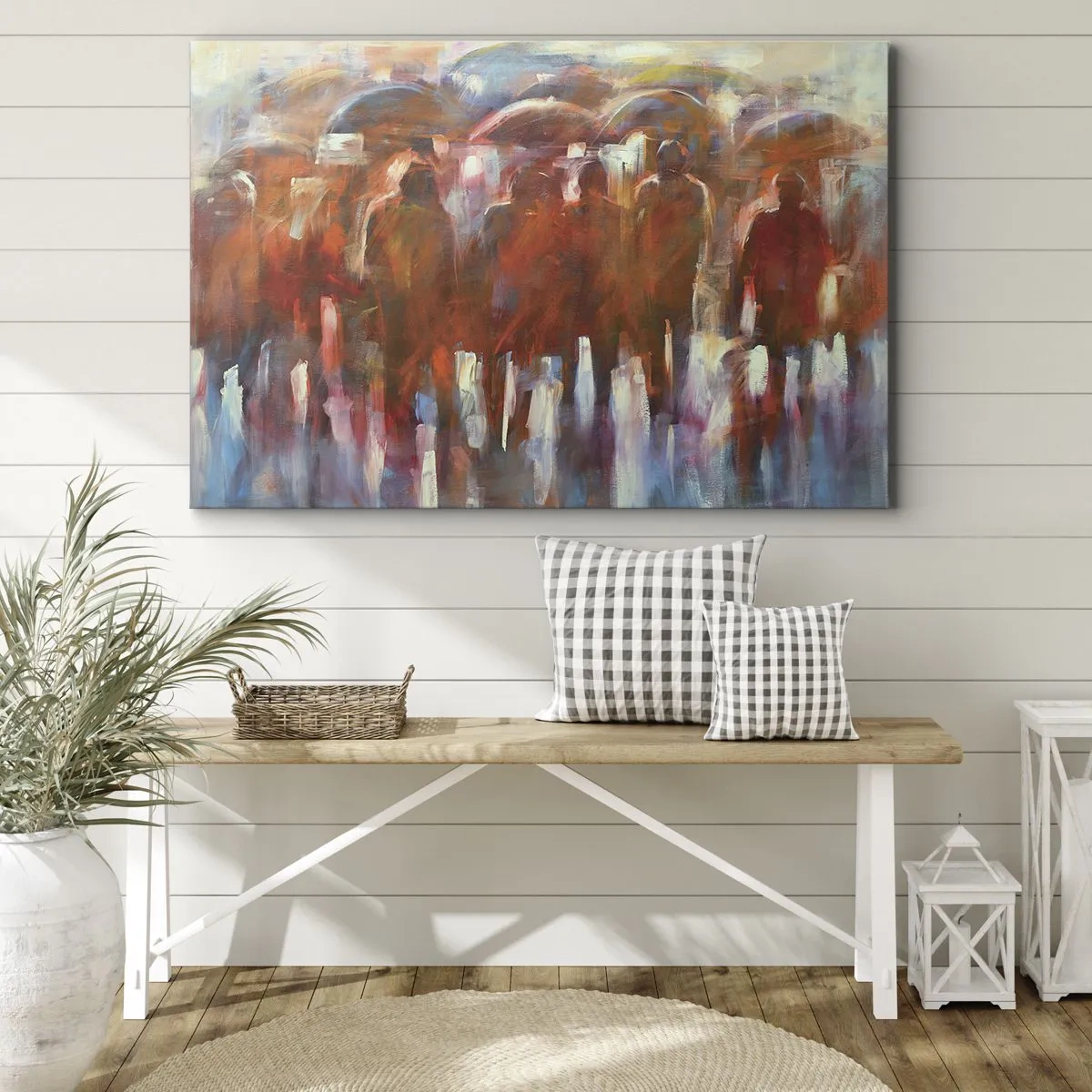 Vászonkép - Egyenlőek esőben és ködben - 100x70 cm