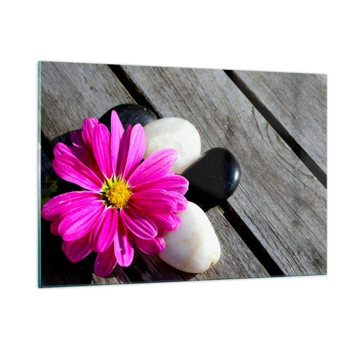 Üveg kép - Pihenés a mólón - 120x80 cm