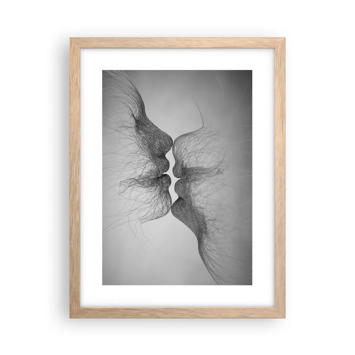 Poszter világos tölgy keretben - A szél csókja - 30x40 cm