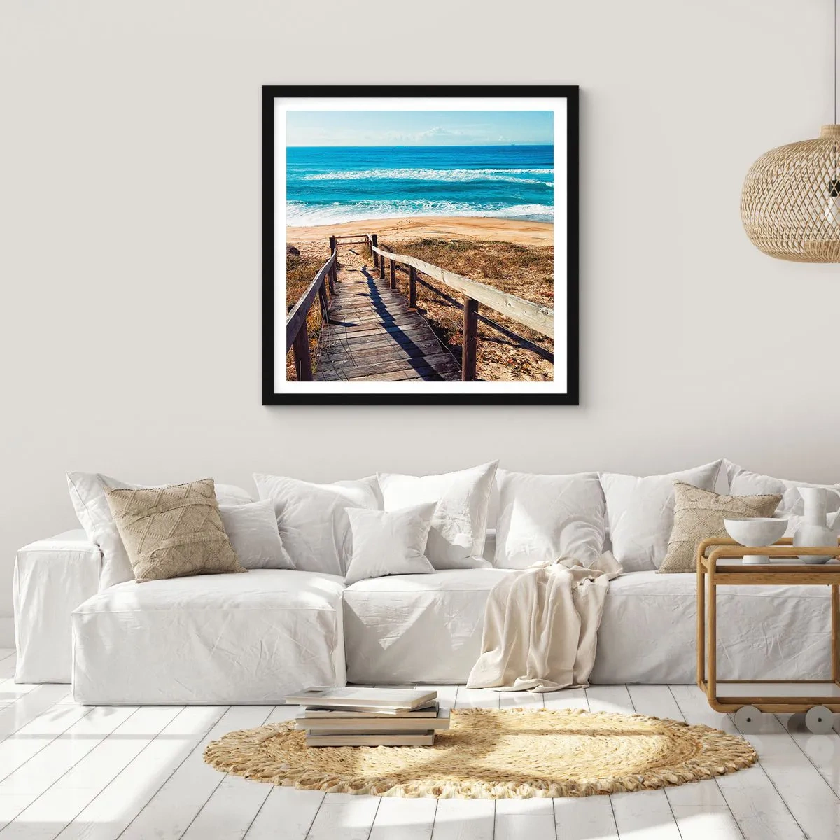 Poszter fehér keretben - Fuss! - 60x60 cm