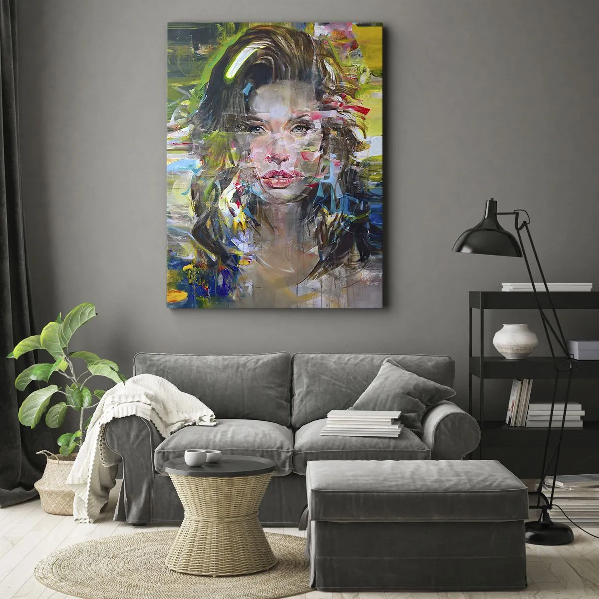 Vászonkép - A levegő függöny mögött - 45x80 cm