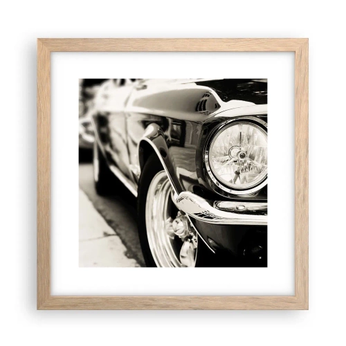 Poszter világos tölgy keretben - Tartós ragyogás - 30x30 cm