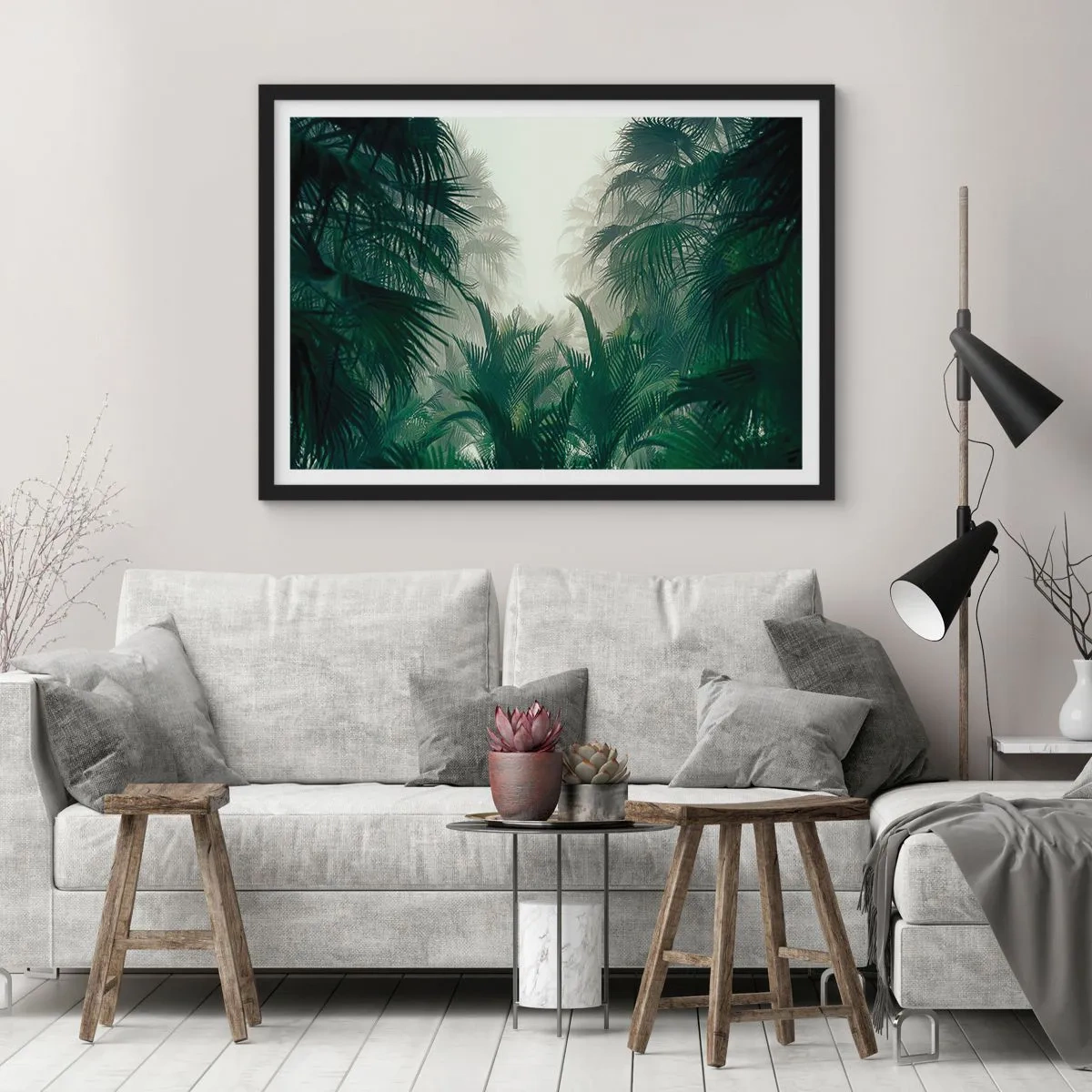 Poszter fehér keretben - Trópusi titok - 70x50 cm