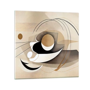 Üveg kép - Kompozíció: a dolgok lényege - 60x60 cm