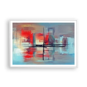 Poszter fekete keretben - Tájkép egy ismeretlen dimenzióban - 100x70 cm
