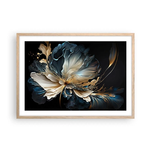 Poszter világos tölgy keretben - Mesebeli páfrányvirág - 70x50 cm