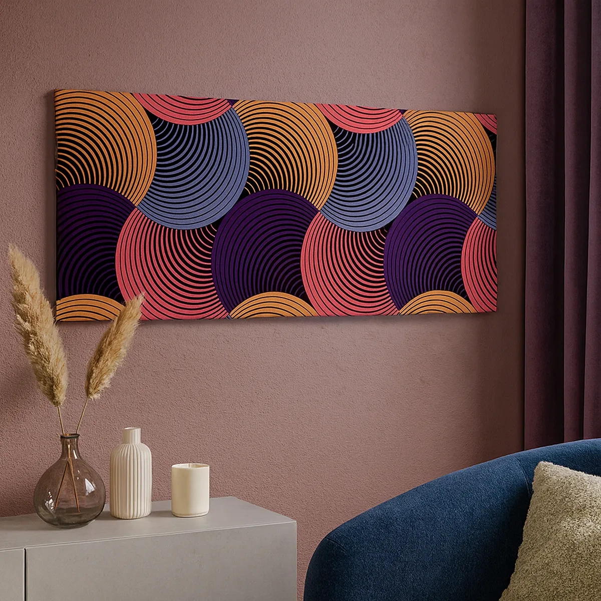 Vászonkép - Körkörös ritmusban - 30x30 cm