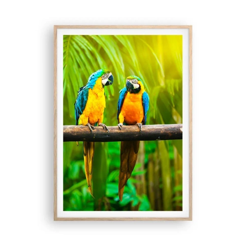 Poszter világos tölgy keretben - És hallottad, hogy ő…? - 70x100 cm