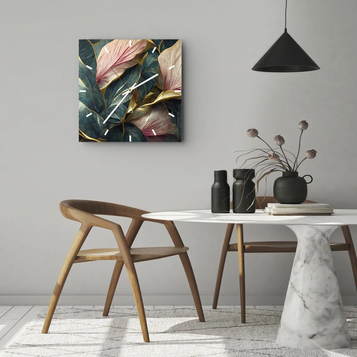 Falióra, Óra - Természetes elegancia és stílus - 30x30 cm