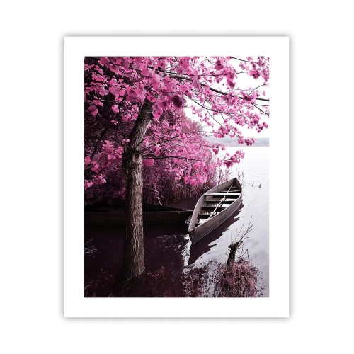 Poszter - Rózsaszín csendben - 40x50 cm