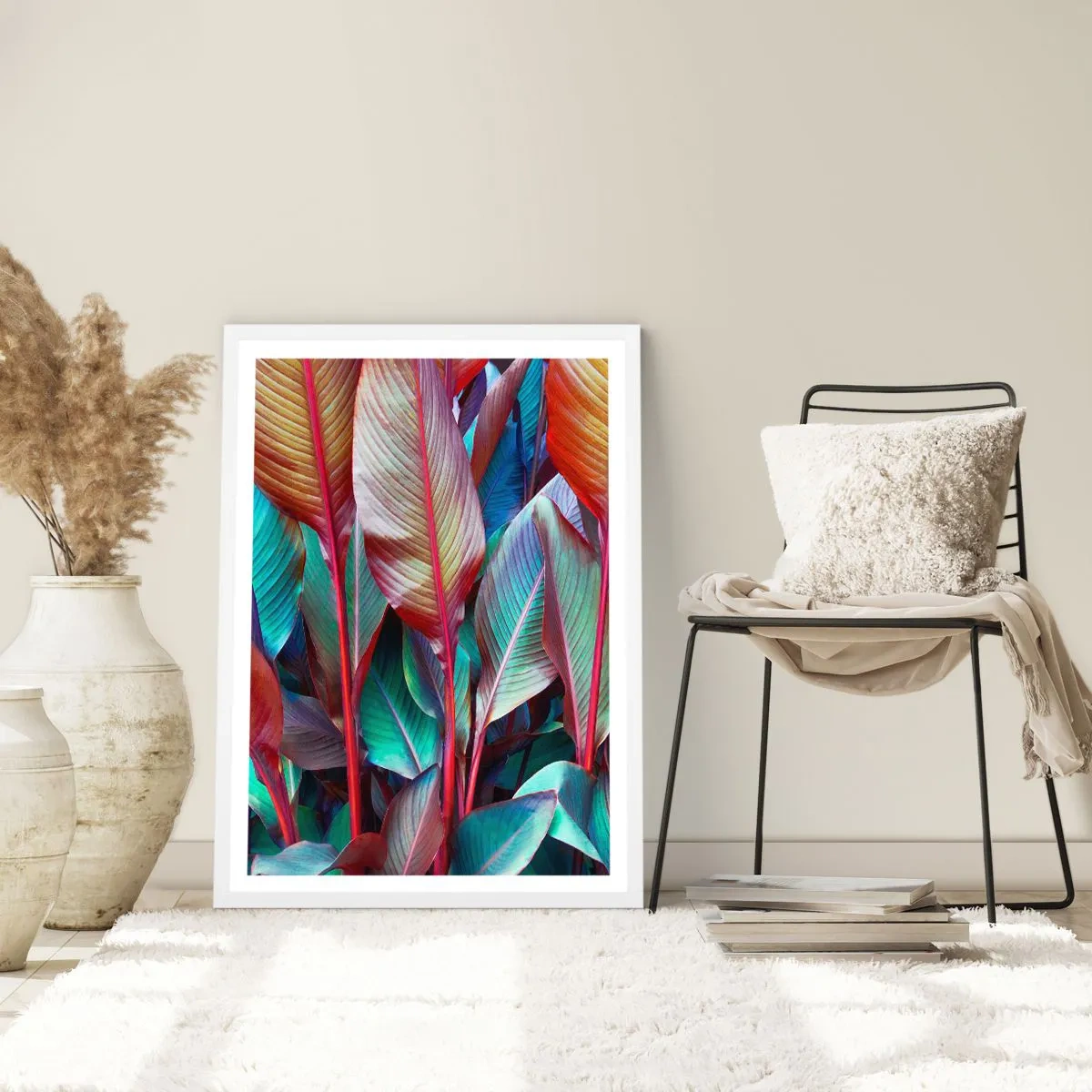 Poszter fekete keretben - Egy színes sűrű - 70x100 cm