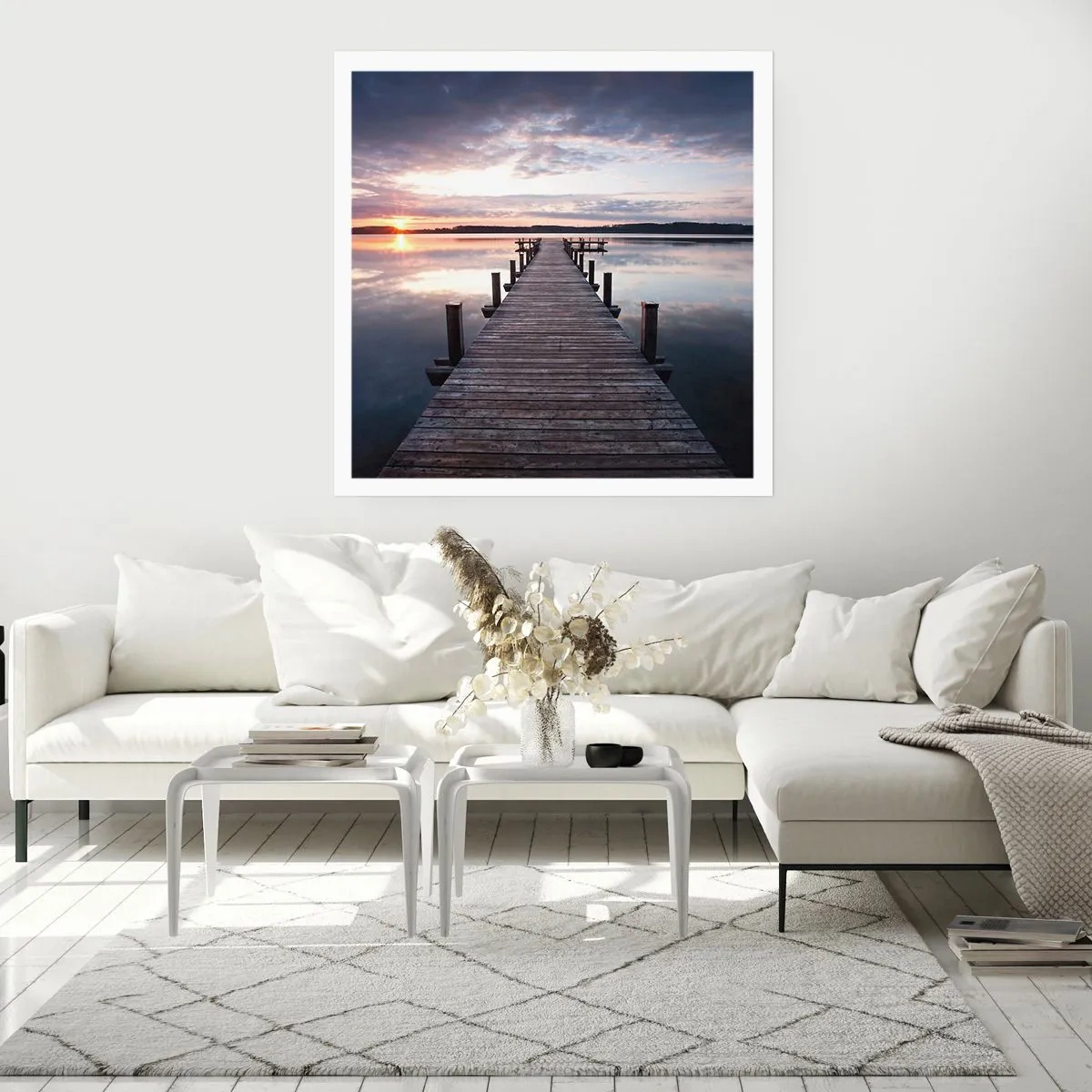 Poszter - Csendes határ a nappal és az éjszaka között - 50x50 cm